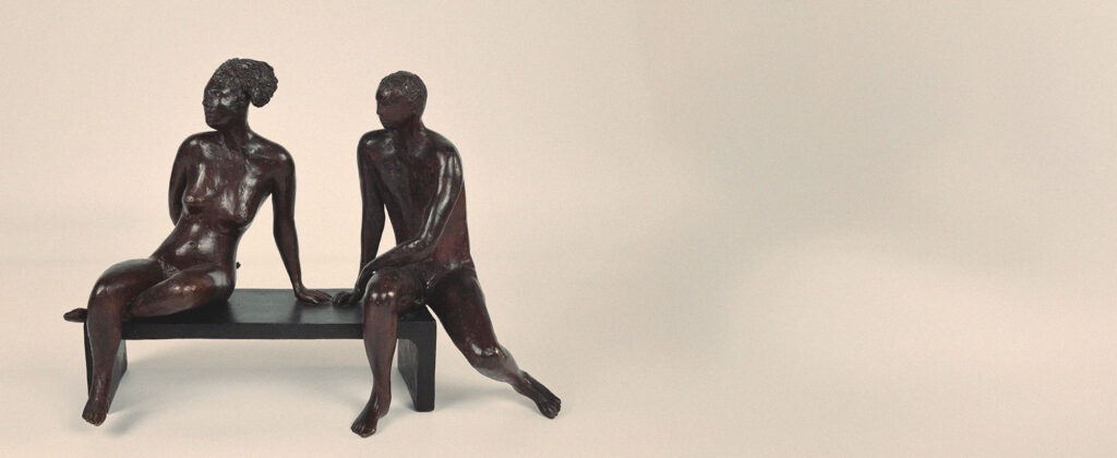 Indifference, bronze sculpture by Simon Chadwick. Date unknown